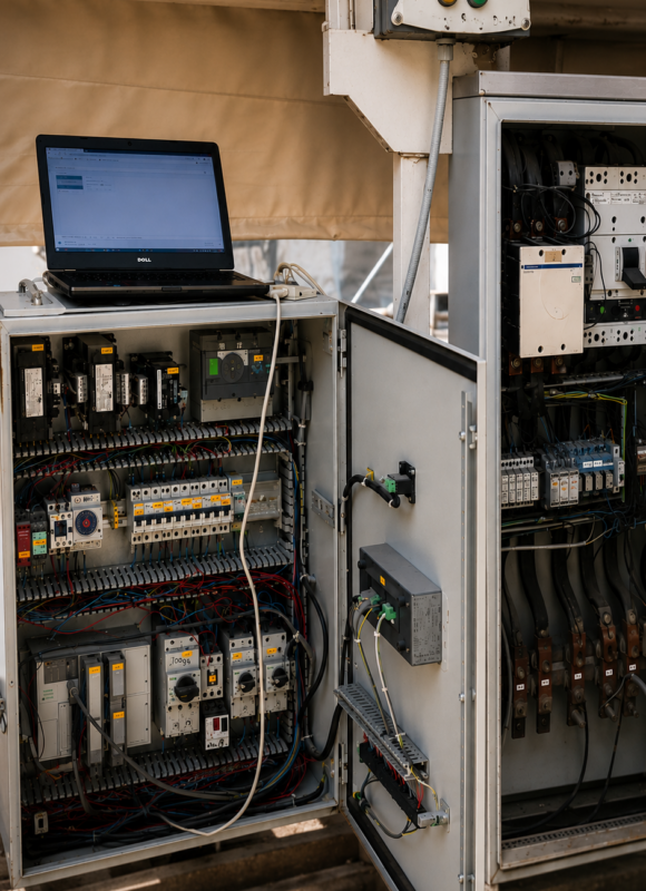 Intervention de maintenance électrique et automatisation