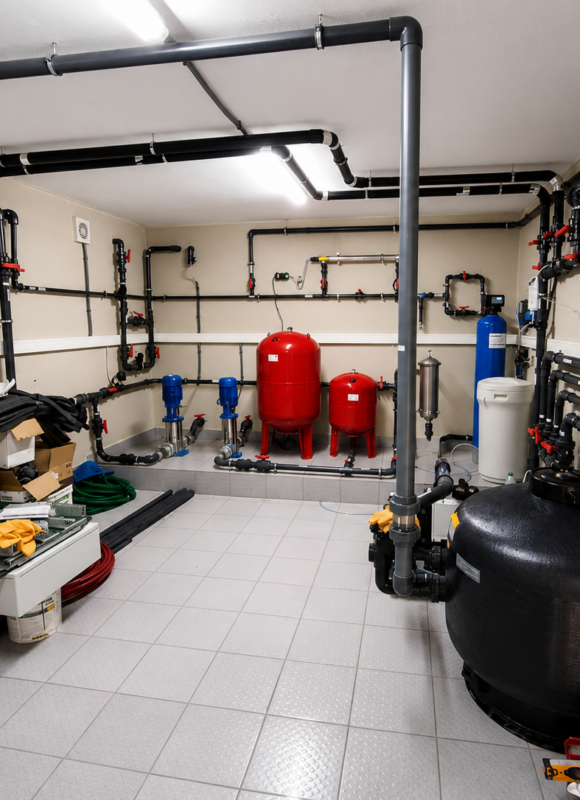 Installation et maintenance d’un système de filtration et pompage industriel