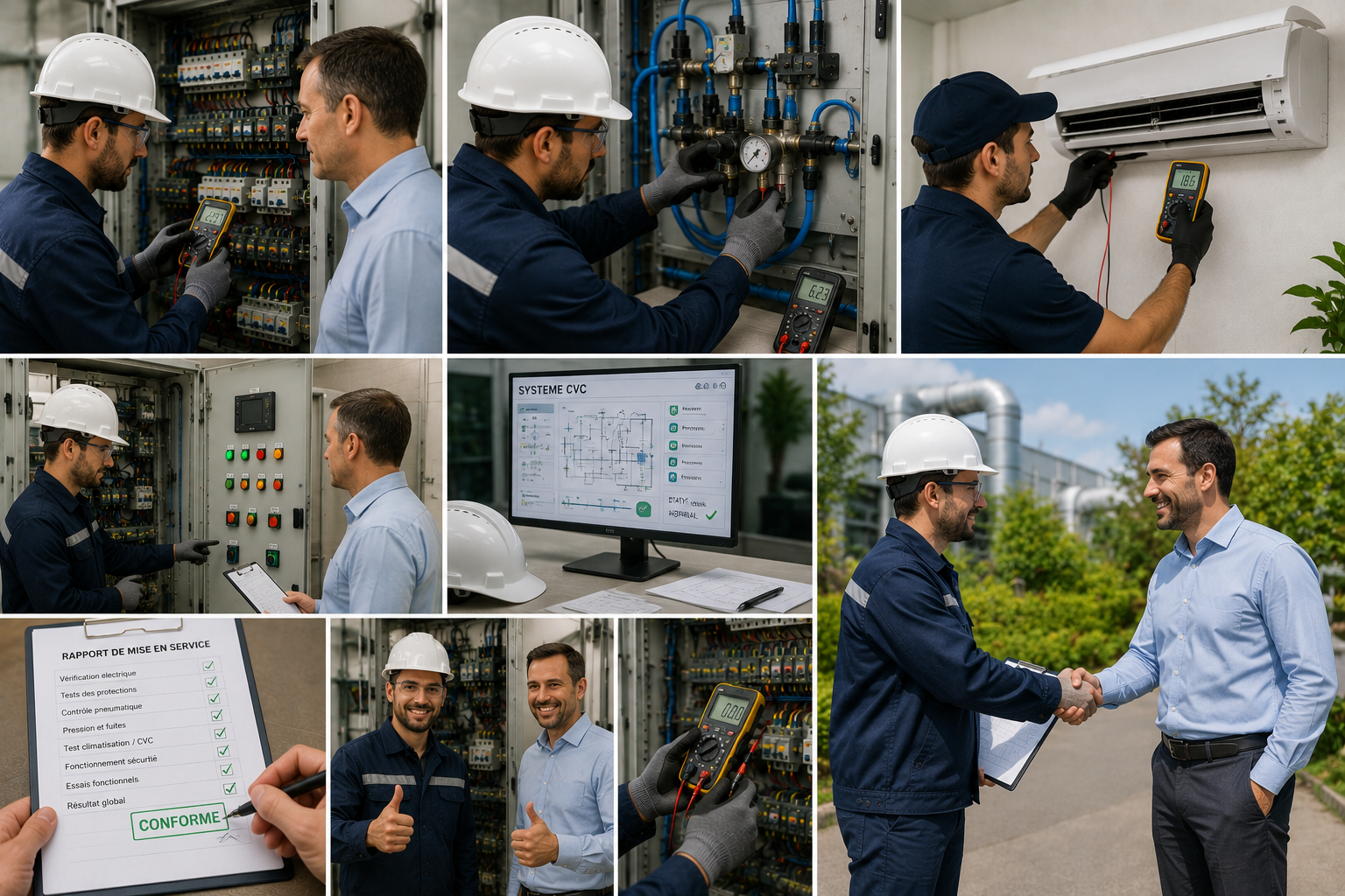 Nous effectuons les tests finaux, la mise en service et la vérification complète des installations afin de garantir un fonctionnement fiable, durable et sécurisé.